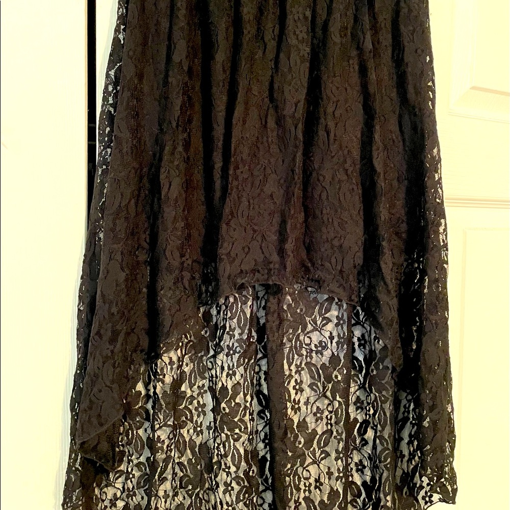Forever 21 High Low Black Lace skirt.